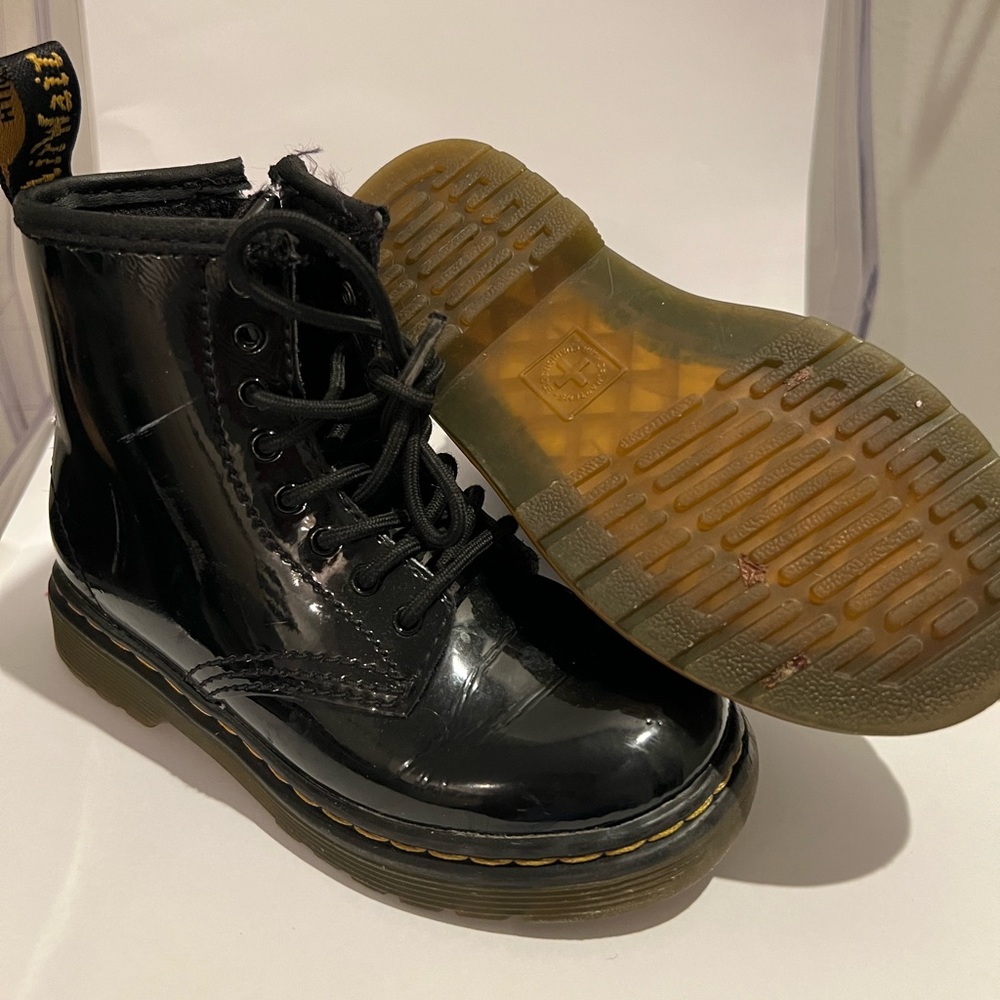 COPY - DR. MARTENS 1460 BOOT, Toddler Size 8, Black Patent Leather